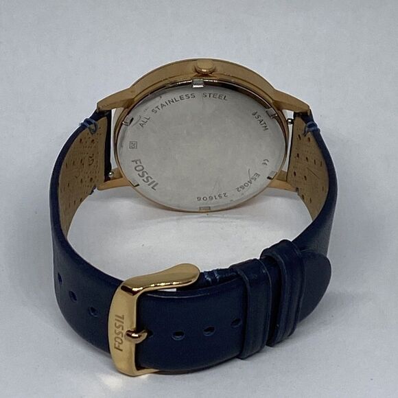 Fossil Everyday Muse ES4062 Women's Blue Leather Analog Dial Quartz Watch OP841 - Picture 10 of 12